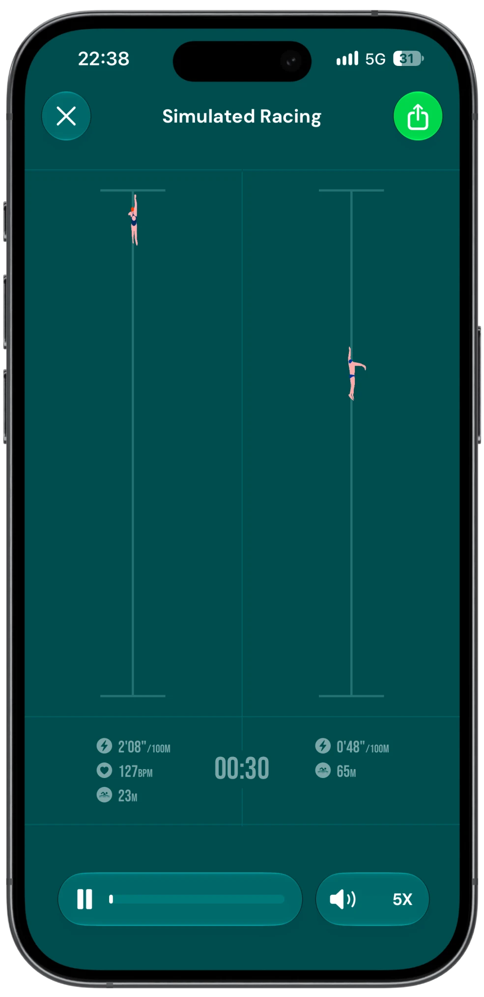 SwimNow — Race With Friends. Replay your swims side by side with friends and turn every lap into a friendly race.